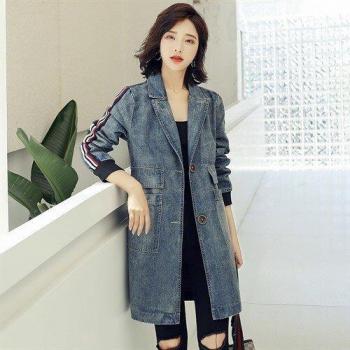 Autumn Long Denim Jacket for Women