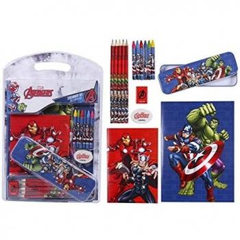 Cerdá Complete School Set Avengers Metal Case