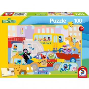 Schmidt Spiele 56460 Kinderpuzzle Sesamstraße 100 Teile Im Straßenverkehr