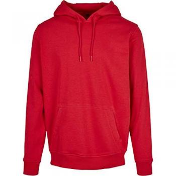 Build Your Brand Heavy Hoodie City Red L Male