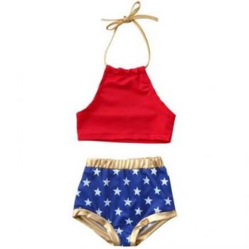 Bañador Rojo con Pantalones Cortos