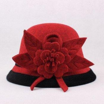 Middle-aged Women's Woolen Fisherman Hat