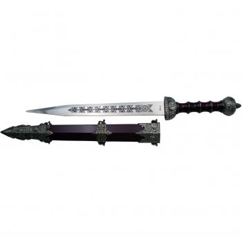Dague Gladius Bordeaux 46,5 cm avec pommeau en nickel