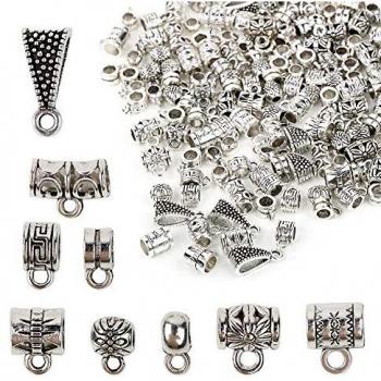 Perline argento tibetano per bracciali e collane 100g