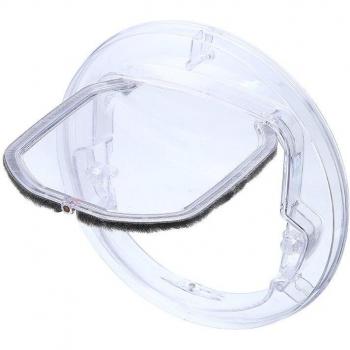 Pet Door 4-Way Round Flap for Screen Glass
