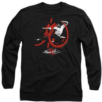 Bruce Lee High Flying Long Sleeve Apparel – Black