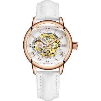 ORKI‑SQUELETTE – Montre mécanique féminine, automatique, acier inox, design chic