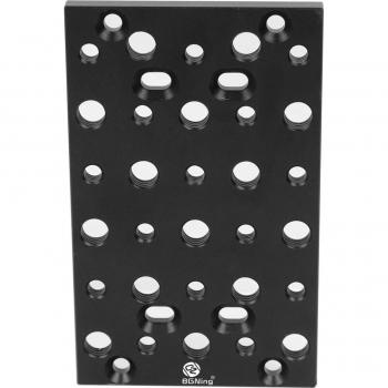 Plaque de commutation SLR 1/4 3/8 avec rails de montage fromage