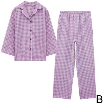 Costume Homewear violet Grille – Pyjama longue pour enfants et adultes