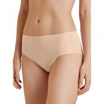 Calida Natural Skin Nahtloser Midi-Slip für Damen, XS, Beige