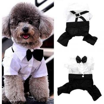 Pet Formal Wear Tuxedo Suit for Dogs and Cats, Sizes S-XXL