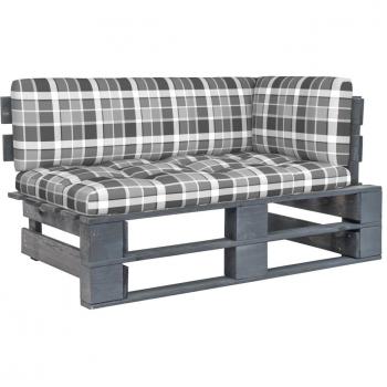 Imprägniertes Kiefernholz Garten-Ecksofa in Grau