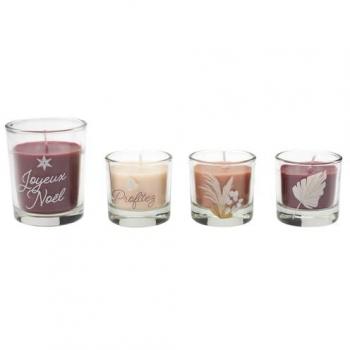 Calendrier de l’Avent Nature 24 Bougies parfumées, couleur marron