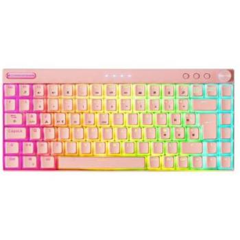 Clavier Mécanique Sans Fil RGB Mars Gaming MKCLOUD Rosa Switch Outemu SQ Pro Bleu Français