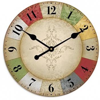 Artland Wanduhr »XXL Ø 50 cm bunte Vielfalt vintage«