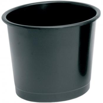 Office Waste Bin Polypropylene 14 Litre Capacity Black