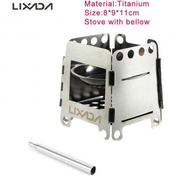 Fold‑Out Titanium Wood Heater