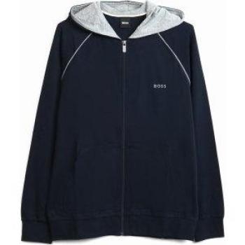 BOSS Small Logo Full Zip Kapuzenjacke marineblau