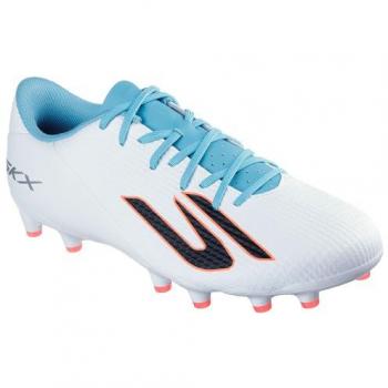 Skechers Academy 252120 AG Sport Shoes – White with Turquoise Trim, UK 7