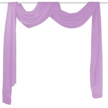 Voile Fensterbehang Lila 140 x 600 cm