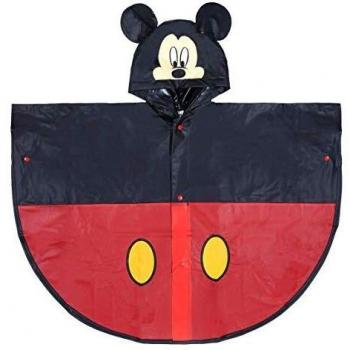Poncho con Capucha Mickey Mouse para Niños, Talla 3-4 años