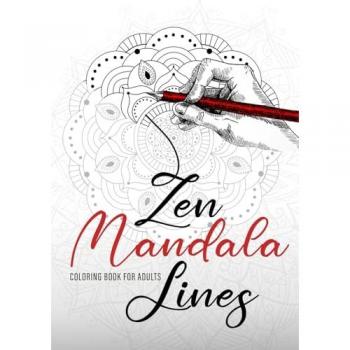 Zen Mandala Lines Coloring Book for Adults