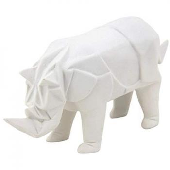 Origami Rinoceronte Bianco (Resina)