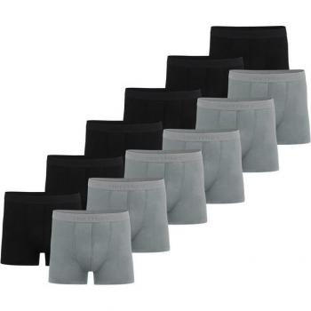 Normani Herren‑Underwear Set – 12 Bambus‑Boxer in Grau, XL