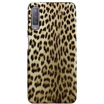 Custodia in plastica dura per Samsung Galaxy A7 2018 con motivo leopardo