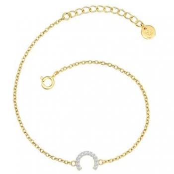 Goldener Buchstabenschmuck: R‑Armband aus Sterling Silber