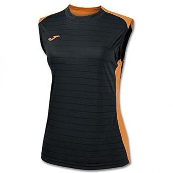 Joma T-Shirt à Manches Longues Sportswear Noir/Orange Fluo XL