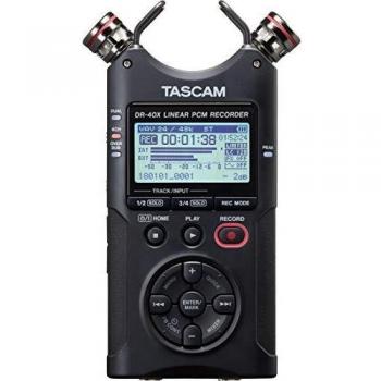 Tascam DR-40X 4-Channel Portable Audio Recorder and USB Interface with Adjustable Mic (DR-40X)