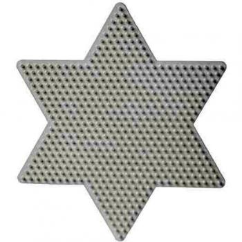 Hama Plaque pour perle étoile grand modèle, blanc