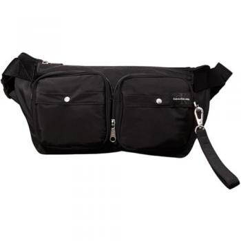 Recycled Poly Black Messenger Sling