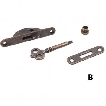 Antique Style Iron Lock for Cupboard