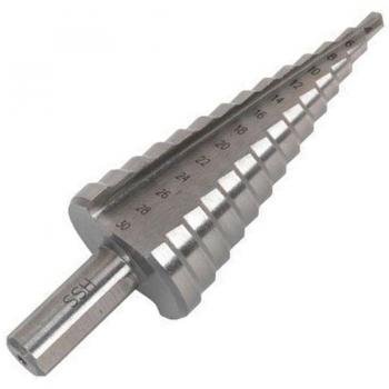 TrAdE Shop Traesio Fresa Conica a Scalino, Punta per Trapano Spirale 4‑30 mm