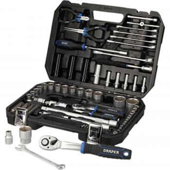 Draper 21444 HI-TORQ® Metric Socket Set, 1/4 & 1/2 Sq. Dr. (83 Piece)