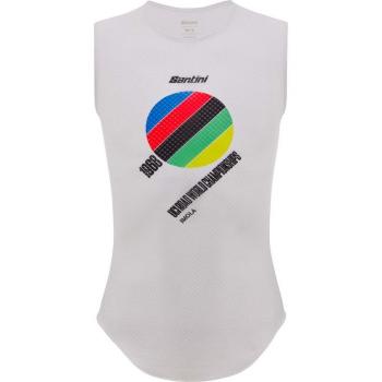 Camiseta Interior De Ciclismo Santini UCI 1968 Sin Mangas En Color Blanco, Tallas XL y XXL