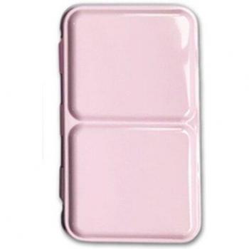 Boîte à peinture aquarelle en fer avec 24 demi-casseroles
