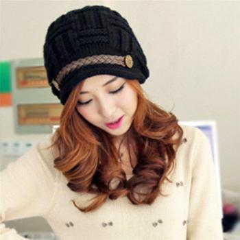 Orejeras de Punto con Gorro de Invierno para Mujer