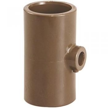 Tube de raccordement Girpi Te 90° réduit PVC HTA, toutes femelles, 50/25/50 mm