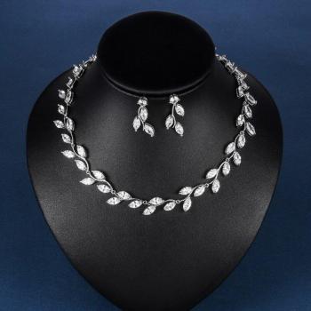 Marquise Cut CZ Wedding Set for Women