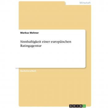 Sinnhaftigkeit einer europäischen Ratingagentur