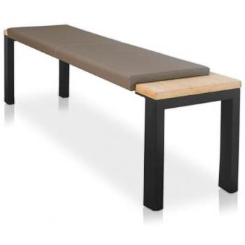 Lycce Klemmkissen XXL, Sitzkissen mit 1 Leiste, Kunstleder, Breite 150 cm
