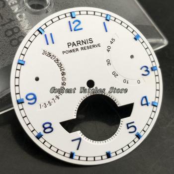 Parnis 37mm Esfera Blanca con Movimiento Automático ST2505