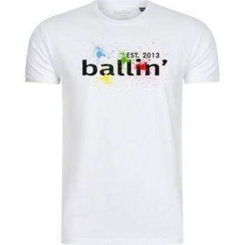 Camiseta Paint Splatter Ballin Est. 2013 Manga Curta Masculina