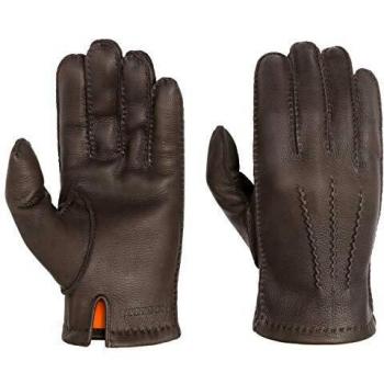 Stetson Deer – Nappa Leder Handschuhe Herren – Fingerhandschuhe mit Baumwolle Futter, HS10