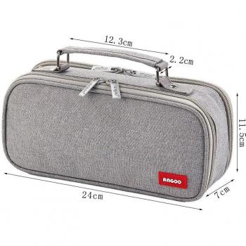 Canvas Pencil Case with Large Capacity