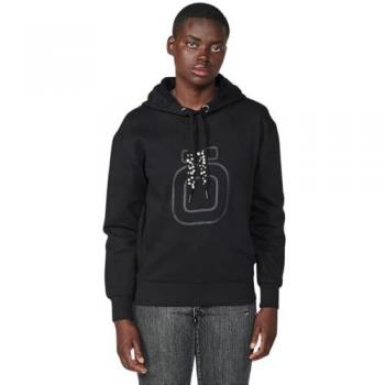 Koroshi Sudadera con capucha y logo estampado en negro