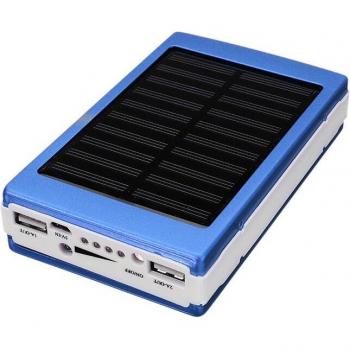 Caja vacía para power bank 20000mAh solar con LED y USB dual sin batería